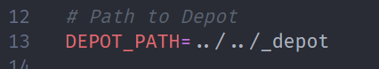 Change path from ../_depot to ../../_depot